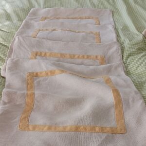 Pottery Barn Cream and Tan Fabric Accent